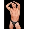 Stringi z imitacji skóry Mens Faux Leather Thong