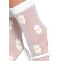 Urocze Skarpetki Sheer woven daisy anklets