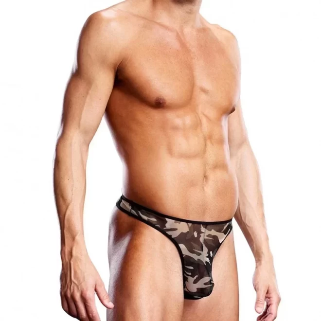 Blue line g-string grÃ¼n camo 