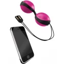 Vibratissimo duo balls magenta-schwarz