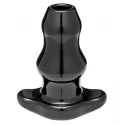 Double tunnel plug medium - black