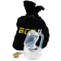 Bon4 silicone chastity cage black small / medium