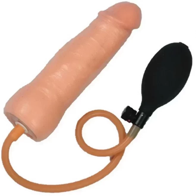 Realistyczny penis z pompką, 18cm, RÉel