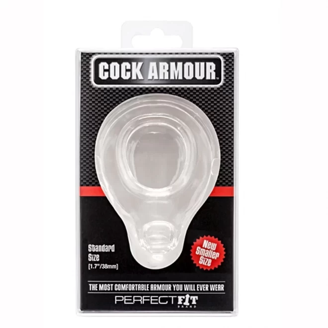 Cock armour - standard size 38 mm. - clear