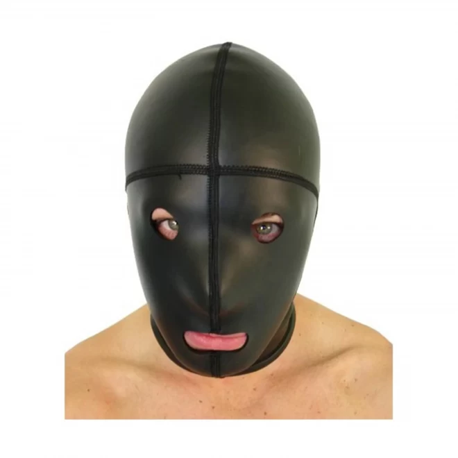 Neoprene panel hood - open eyes + mouth - large | extra lar