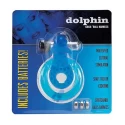 Pierścień na penisa dla mężczyzn z wibracjami Cock & Ball Harness Dolphin Blue