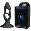 Silicone butt plug, tension exerciser black
