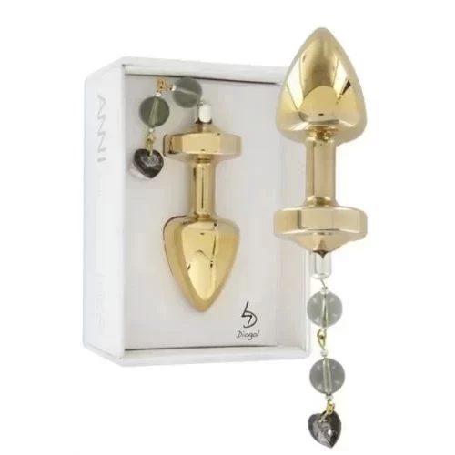 Luksusowy, pozłacany stymulator Jewell Buttplug Gold Plated T1