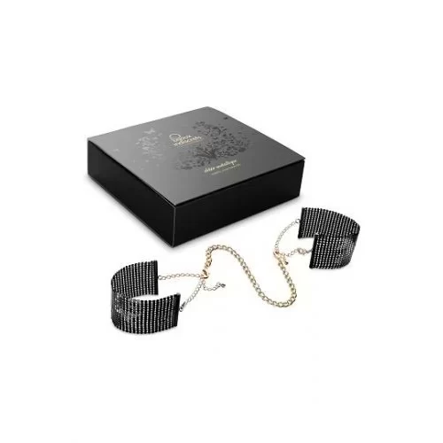Eleganckie kajdanki z łańcuszkiem Bijoux Indiscrets Desir Metallique (2 kolory)