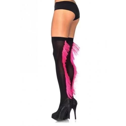 Pończochy z frędzelkami Thigh Highs Contrast Fringe