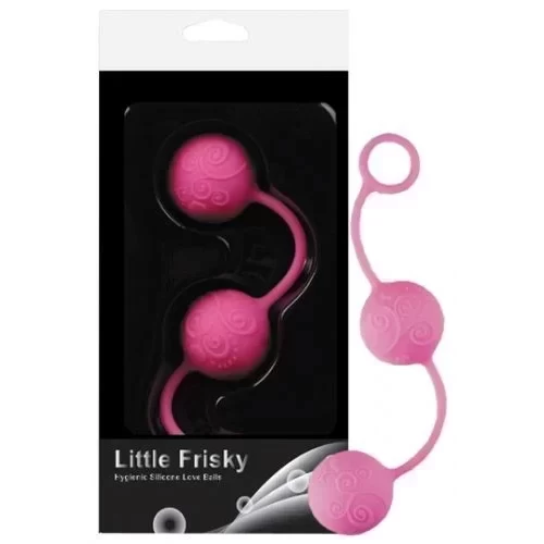 Kulki z wzorami Little Frisky Silikon Love Balls 8