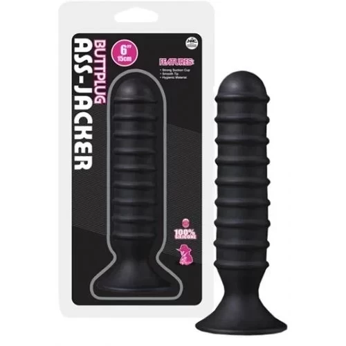 Plug analny z przyssawką Ass Jacker Butt Plug 15 cm (2 kolory)