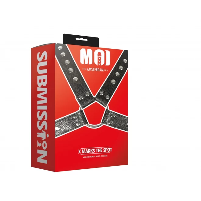X marks the spot | man's body harness - one size -adjustable