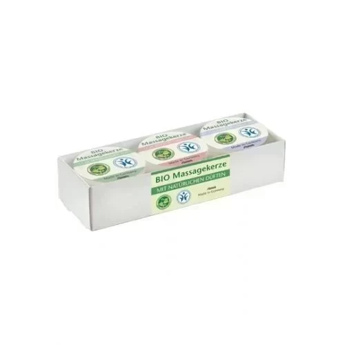 Zestaw świec do masażu Bio Massagekerze - 3 szt x 25 ml