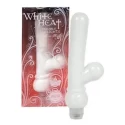 Podwójny wibrator White Heat Double Delights 17 cm