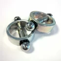 Magnetyczne metalowe klipsy na sutki Magnetic Nipple Pinchers