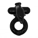 Sweet ring black with dolphin