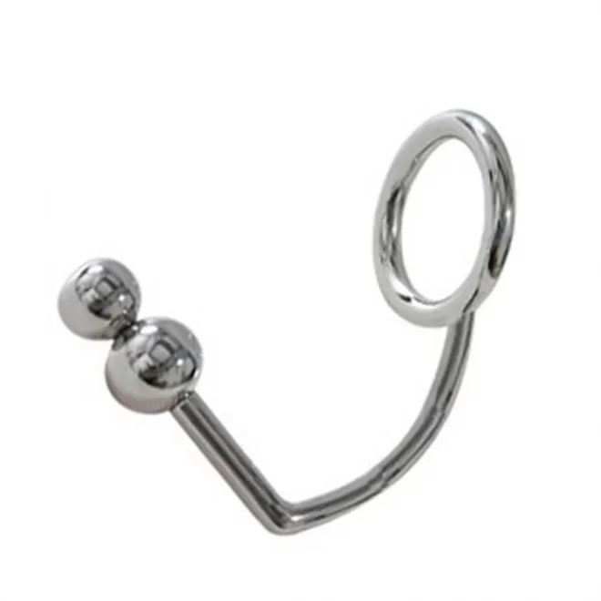 Titus range: cockring double anal ball 45mm