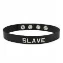 Regulowana skórzana obroża niewolnika Slave