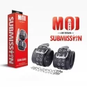 Double barrel | wrist cuffs with iron chain