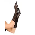 Zmysłowe rękawiczki Sheer Mesh Ruched Gloves