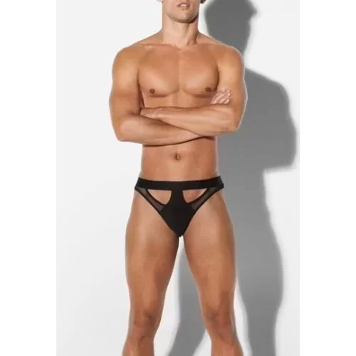 Męskie stringi Spider String Black