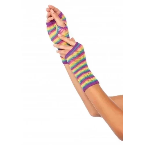 Tęczowe rękawiczki Rainbow Net Gloves