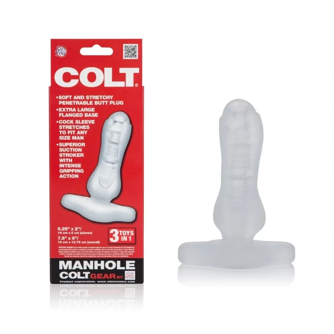 Stymulator analny Colt Manhole 3 in 1 (2 kolory)