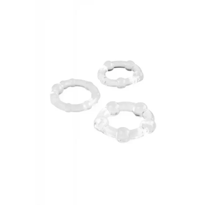 A-toys 769004 cockrings set, 3 pcs. clear