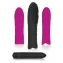 Klasyczny wibrator z nakładkami Evolved Pleasure Sleeve Trio