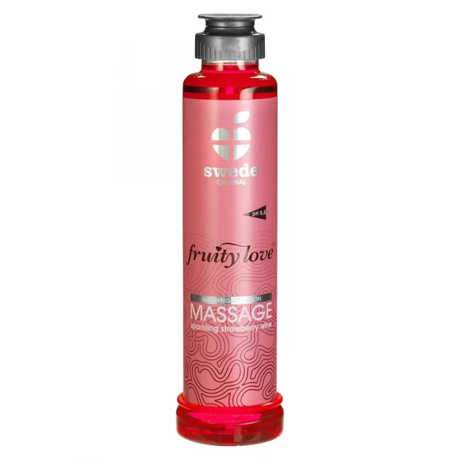 Olejek do masażu Swede Fruity Love Massage Sparkling Strawbeery 200 ml