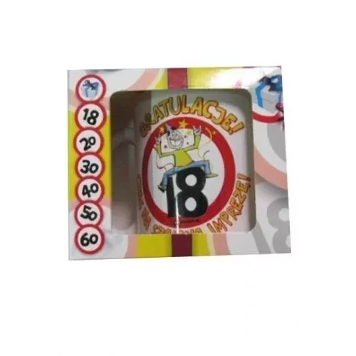 Kubek 18, 40, 50-latki