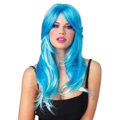 Błyszcząca Peruka Glow Two-Tone Long Curly Wig