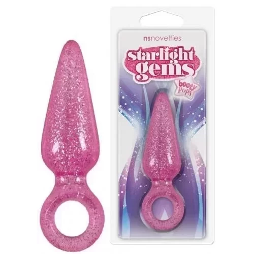 Brokatowy korek analny Starlight Gems Booty Pops Small (2 kolory)