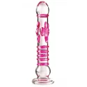 Szklane dildo z wypustkami Icicles No.6