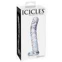 Szklane dildo z podstawą Icicles No.60