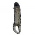 Penis extended sleeve, super-stretchy tpr material black