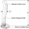 Szklane dildo Spiral G