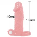 Brave men vibro penis sleeve flesh