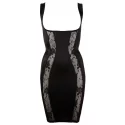 Czarna obcisła sukienka z odkrytym biustem Kleid