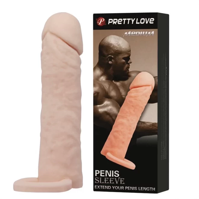 Pretty love penis sleeve medium flesh