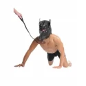 Maska psa Fetish Fantasy Doggie Hood and Leash