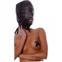Maska z obrożą Fetish Fantasy Leather Breathable Hood