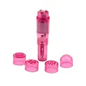 Masażer do łechtaczki z wymiennymi końcówkami Pocket Pleasure (3 kolory)
