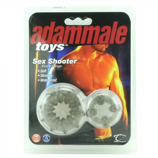 Pierścienie Adam Male Toys Sex Shooter Cock Rings