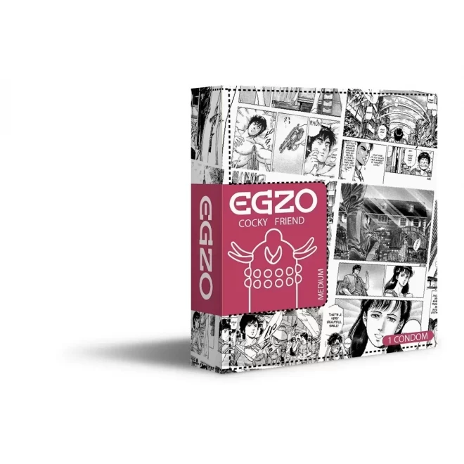 EGZO Condom Cocky Friend Pink - Medium