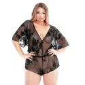 Krótki, koronkowy kombinezon Stretch Lace Romper (2 kolory)