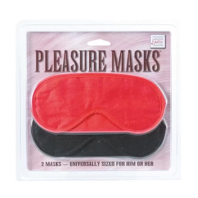 Maski na oczy Pleasure masks - red & black