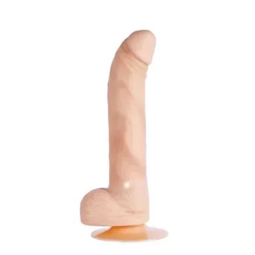 Dildo z jądrami 20 cm Purrfect Silicone Deluxe One Touch 8