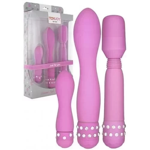 Zestaw trzech zmysłowych masażerów Diamond Triple Pleasure Pack